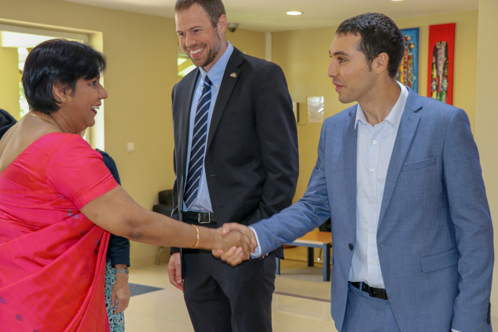 Kassabian meets the Mauritian Minister of Education  