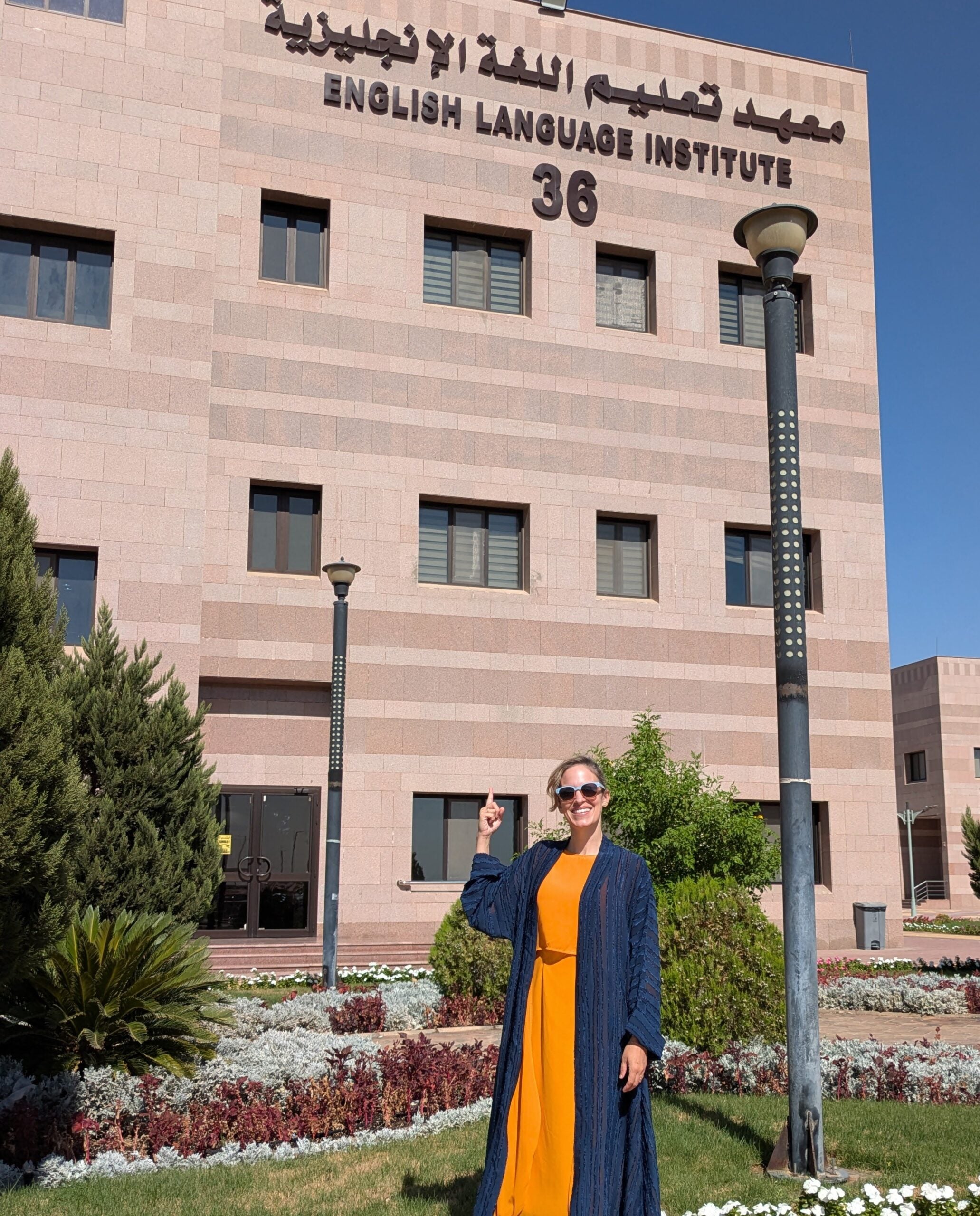 English Language Specialist Katie Callahan Neginskiy at the University of Tabuk’s English Language Institute